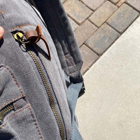 Gearonic Canvas Backpack Rucksack for Travel Canvas Laptop Backpack - Picture 5 of 6